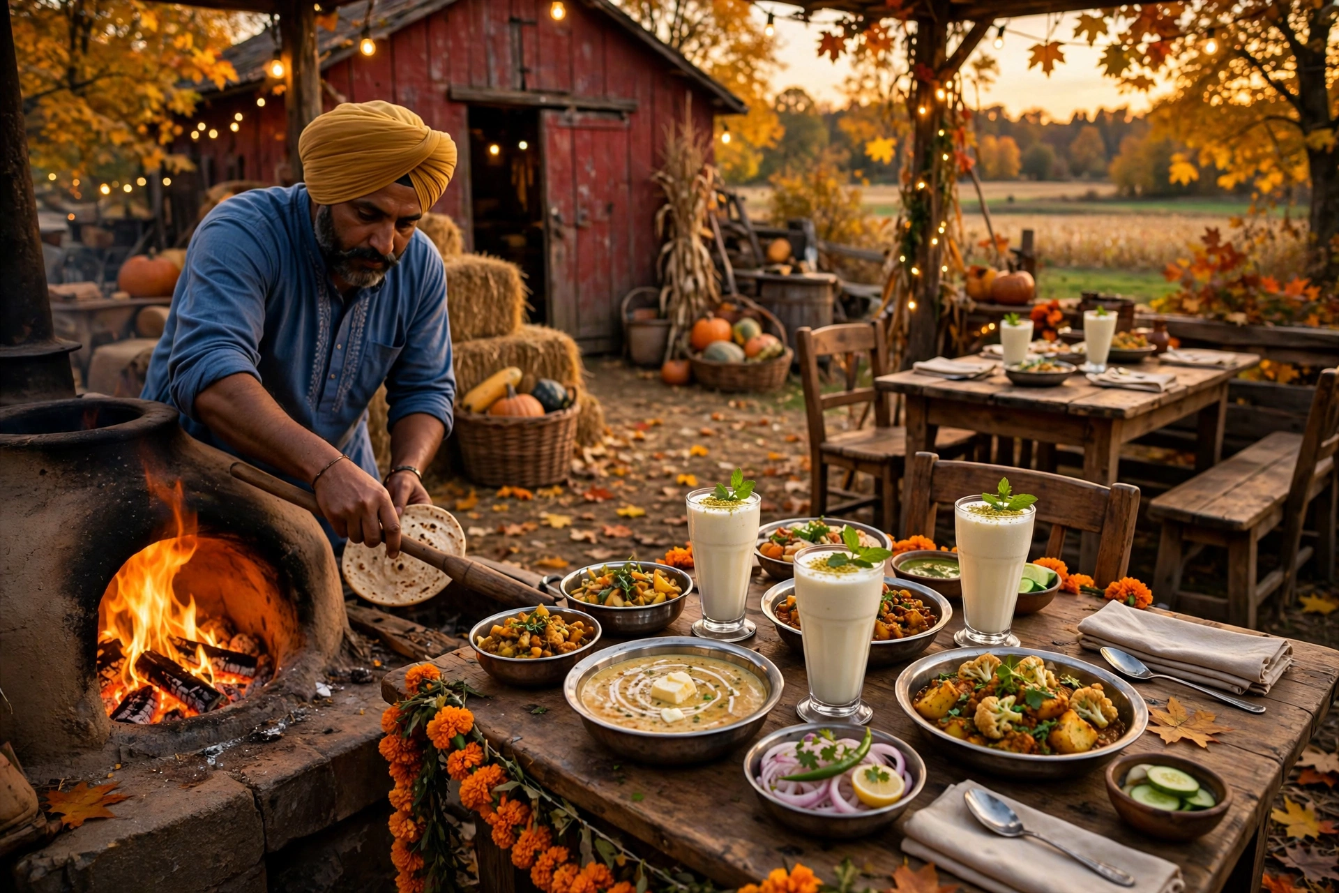Punjabi village restaurant at Dakha Farm